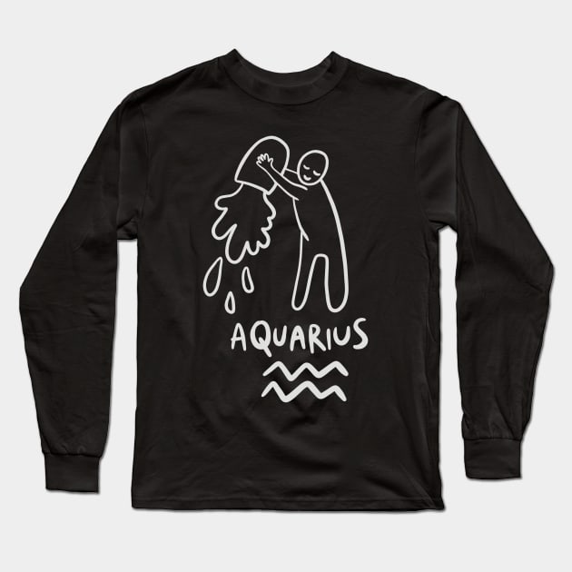 Aquarius Long Sleeve T-Shirt by isstgeschichte